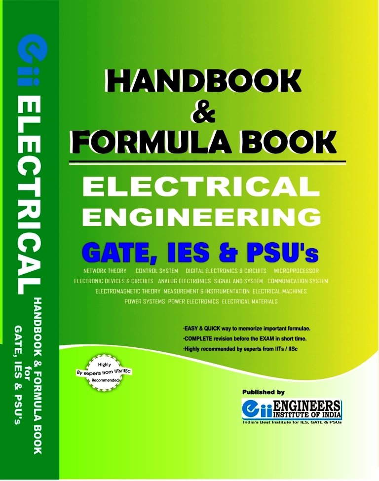 GATE ESE PSU Electrical Engineering Formula Book Handbook
